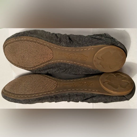 7 LUCKY BRAND Flats Flannel fabric slip on pleated gathered - Picture 7 of 10
